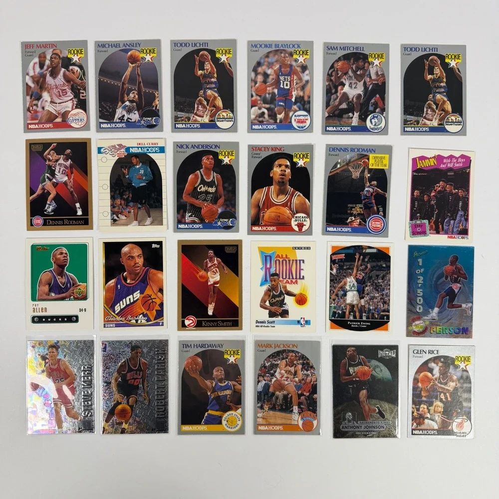 198 NBA Basketball Cards Lot 1990 Hoops Mark Jackson Menendez Shawn Kemp Rookie